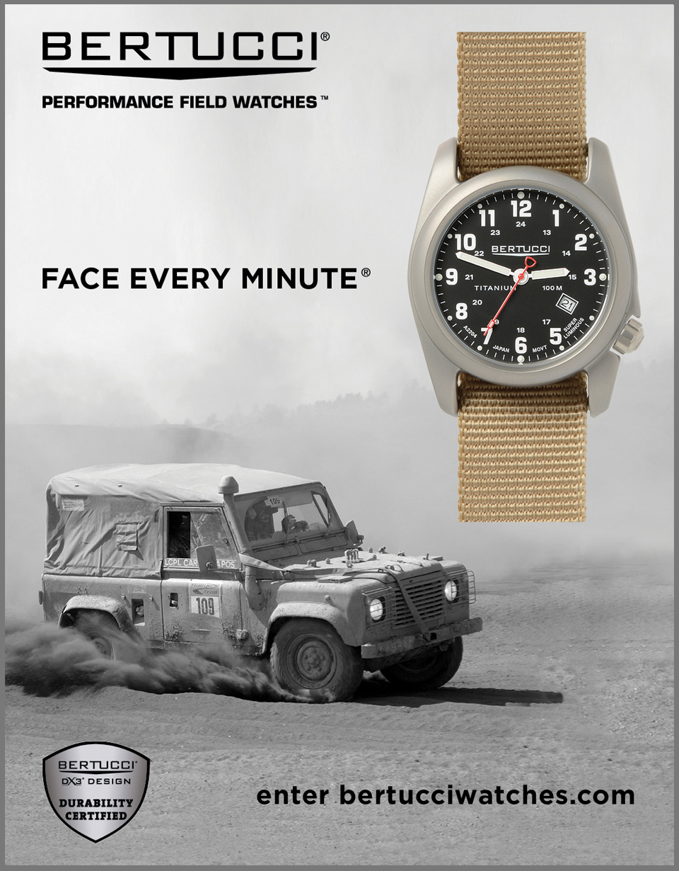 Bertucci titanium field watches